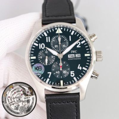 Swiss IWC Pilot's Watch Chronograph Spitfire  69385 Automatic Movement 43mm Watch